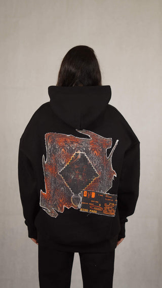 "SSSS Collage" Black Hoodie - Rastah