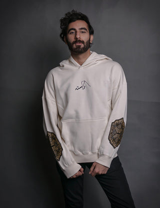 Hand Crafted Unisex Vanilla Creme Mughal Princess Hoodie - Rastah