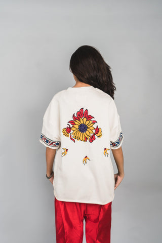 Blockprint Peacock T-Shirt - Rastah