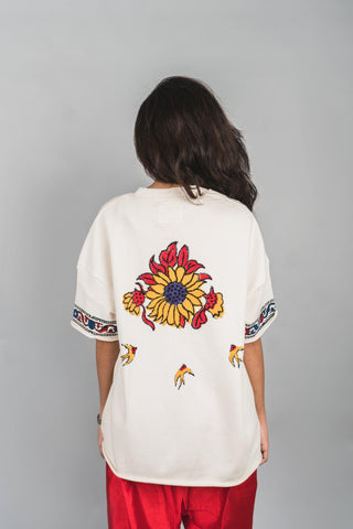 Blockprint Peacock T-Shirt - Rastah