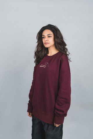 Maroon Logo Pullover - Rastah