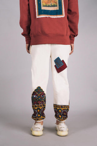 ‘Kalamkaar’ Block-Print Sweatpants - Rastah