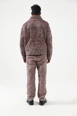 RECYCLED MIXED YARN TROUSERS - Rastah