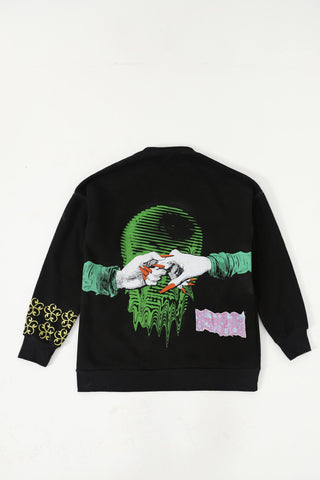 "KHUD SEY PYAAR KAR" OIL WASH SWEATSHIRT - Rastah