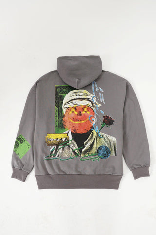 "SAJAN RUS GAYE" SMOKE GREY HOODIE - Rastah