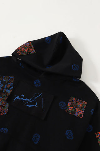 BLOCK PRINT PATCHWORK HOODIE "VERSION 4" - Rastah