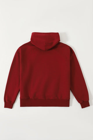MAROON LOGO HOODIE - Rastah