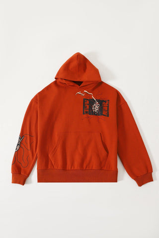 "ENLIGHTENMENT" RUST HOODIE - Rastah