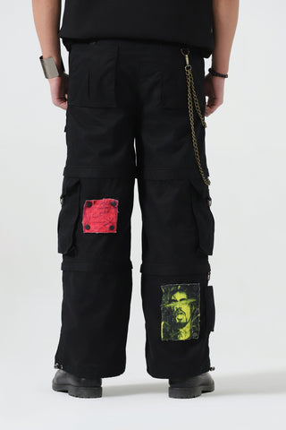 Patchwork cargo pants