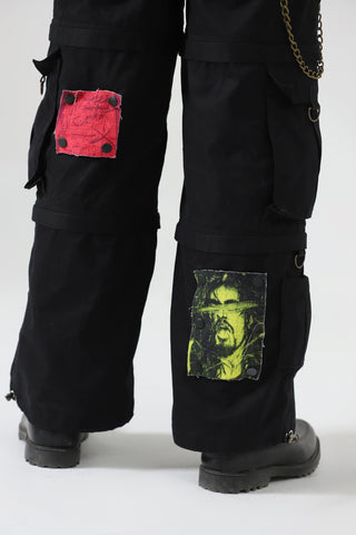 Patchwork cargo pants