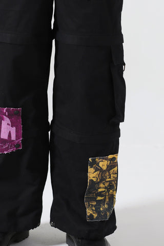 Patchwork cargo pants