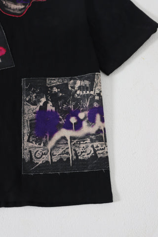 "In your heart" patchwork button-down