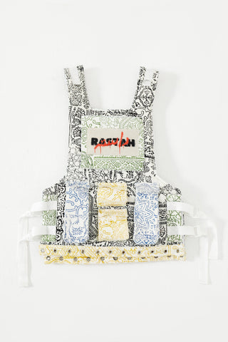 Rastah tactical block print vest