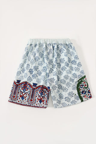 "Kahani" hand block printed shorts