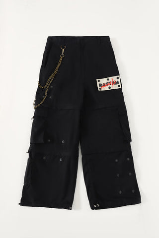 Patchwork cargo pants