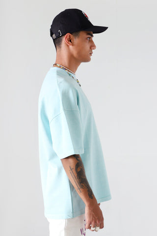 "Ocean love" garment dyed logo T-shirt