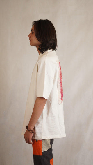 Model Town Off White T-shirt - Rastah