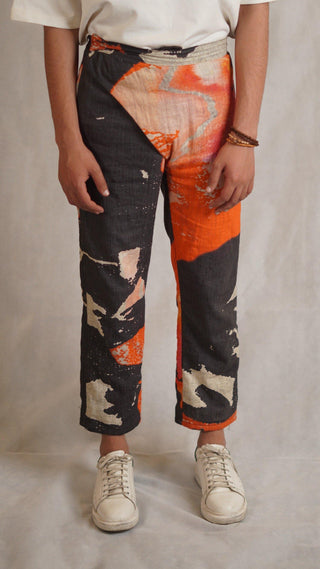 Marble Print Khaddar Pants - Rastah
