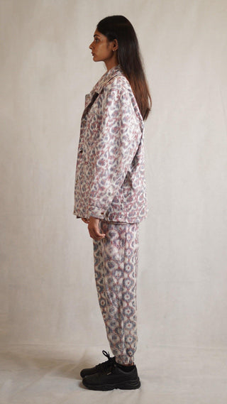 Warp Printed Hand Woven Coach Jacket - Rastah