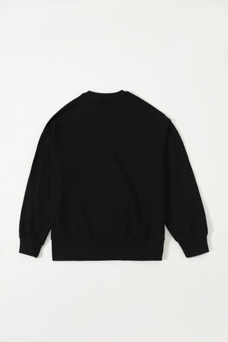 BLACK LONG SLEEVE LOGO SHIRT - Rastah