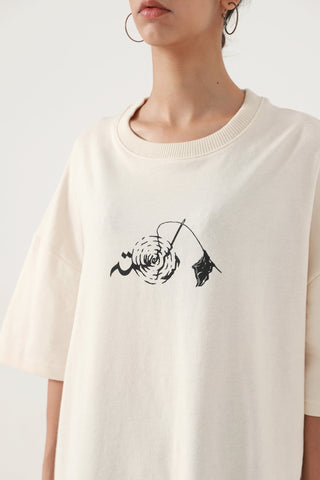 EYE OF THE STORM - BEIGE T-SHIRT - Rastah
