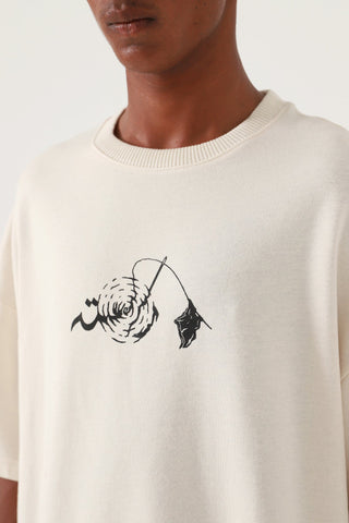 EYE OF THE STORM - BEIGE T-SHIRT - Rastah