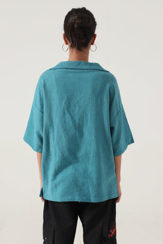 "FOSSIL" HANDWOVEN SHIRT - Rastah