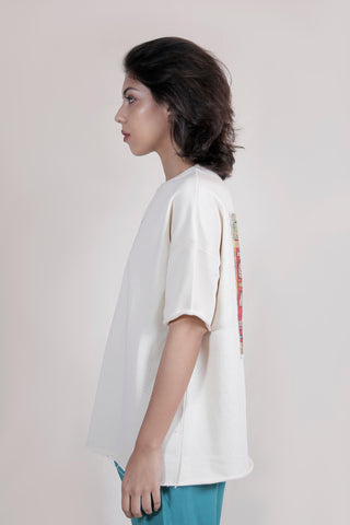 White Patch T-Shirt - Rastah