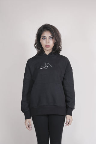 Black Lahore Fort Poster Hoodie - Rastah