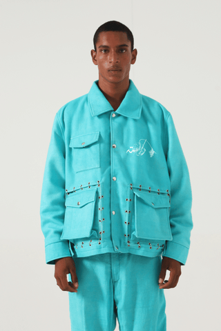 "WATERBODY" HANDWOVEN FLOATER JACKET - Rastah
