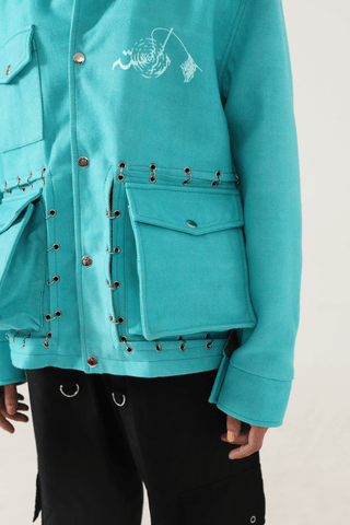 "WATERBODY" HANDWOVEN FLOATER JACKET - Rastah