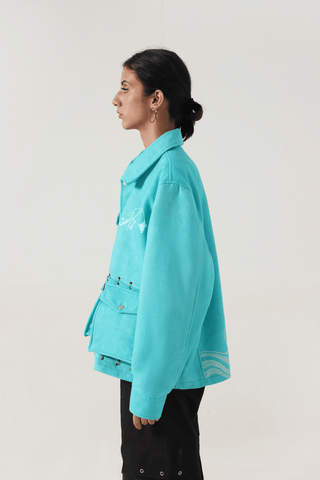 "WATERBODY" HANDWOVEN FLOATER JACKET - Rastah