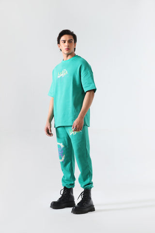 "The introspective vampire" sea green T-shirt