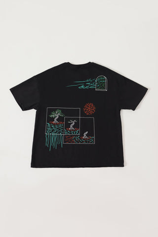 KOI KHABAR NAI - BLACK T-SHIRT - Rastah