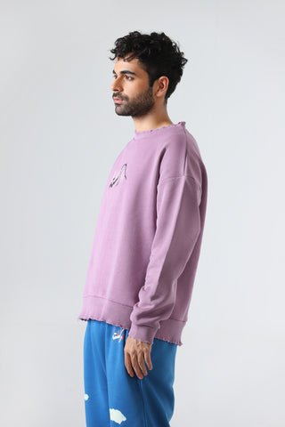 "The feeling is mutual" lavender sweatshirt
