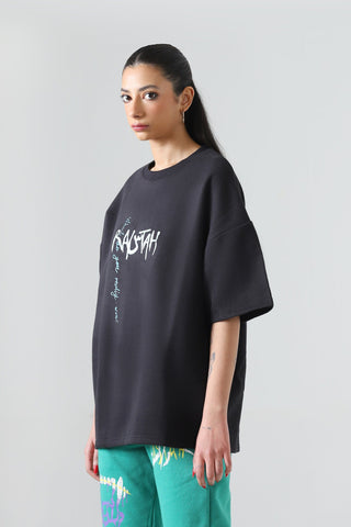 "Is this it?" black T-shirt