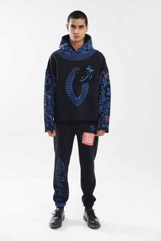 SURVEILLANCE BLOCK PRINT HOODIE - Rastah