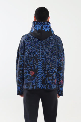SURVEILLANCE BLOCK PRINT HOODIE - Rastah