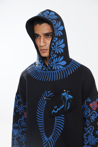 SURVEILLANCE BLOCK PRINT HOODIE - Rastah
