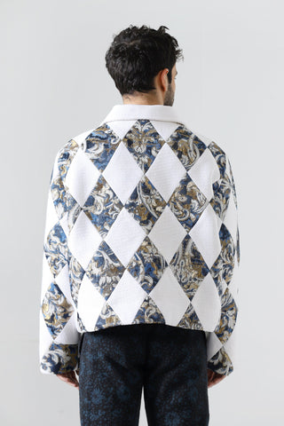 "Regal thoughts" patchwork jacket