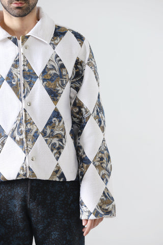 "Regal thoughts" patchwork jacket