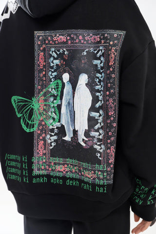 "CAMERA KI AANKH" HAND PRINTED HOODIE - Rastah