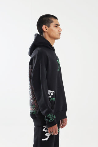 "CAMERA KI AANKH" HAND PRINTED HOODIE - Rastah