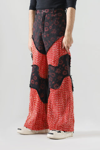 Co-Ord handwoven flared trousers