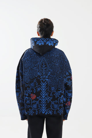 SURVEILLANCE BLOCK PRINT HOODIE - Rastah