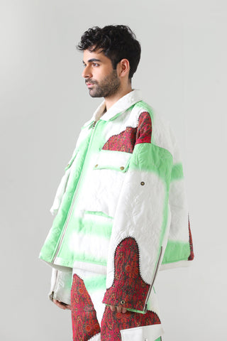 "Cloudy love" quilted jacket