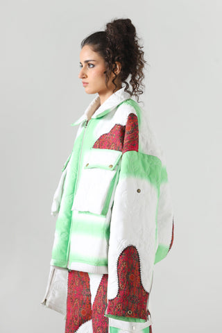 "Cloudy love" quilted jacket