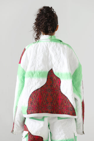 "Cloudy love" quilted jacket