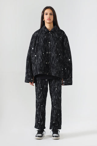 Handwoven mirror jacket