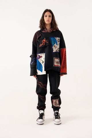 MUTATION HOODIE BLOCKPRINT SWEATPANTS - Rastah
